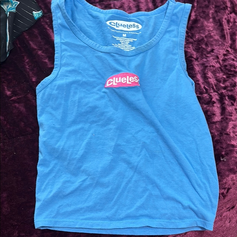 Clueless Blue Tank Top
